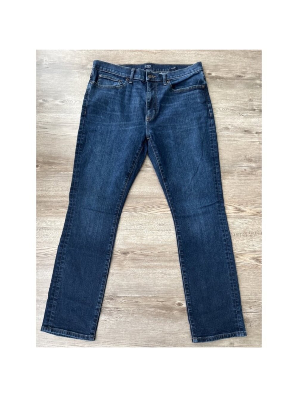 J Crew Skinny Fit Jeans Mens Actual 36x28 Dark Rinse Signature Flex